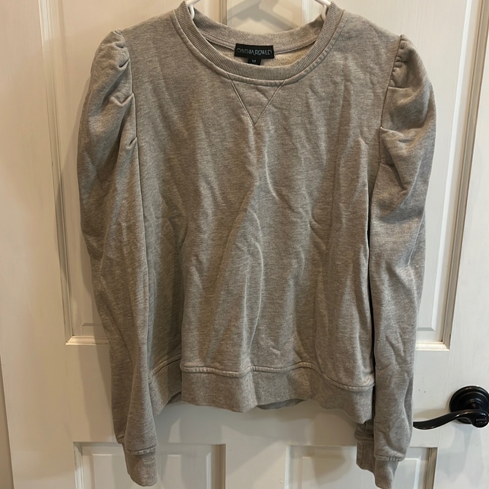 Cynthia Rowley Puff Sleeve Sweatshirt